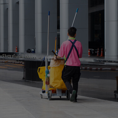 Commercial cleaning: janitorial services
